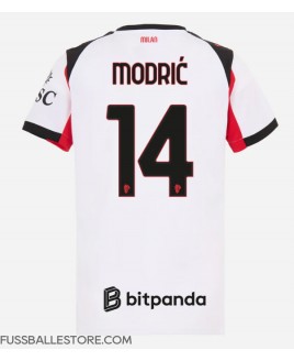 Günstige AC Milan Luka Modric #14 Auswärtstrikot Damen 2025-26 Kurzarm
